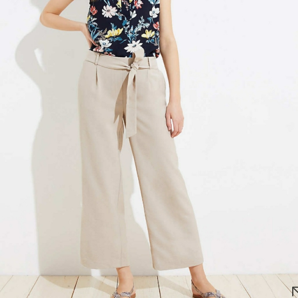 Tie Waist Wide leg pants